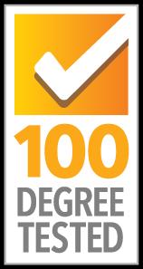 100 Degree Tested Icon