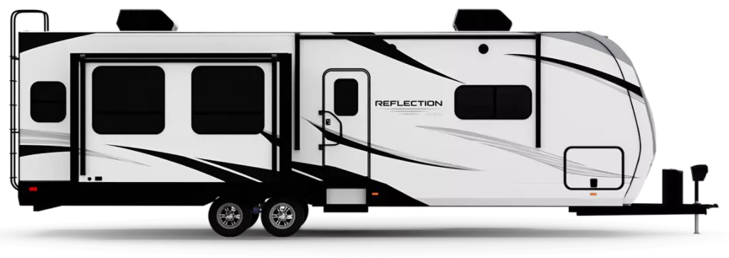 Side Profile of a Reflection Travel Trailer