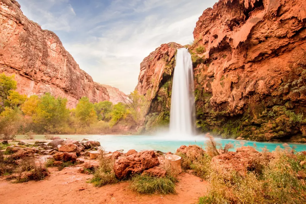 Waterfall in Grand Canyon National Park in Arizona